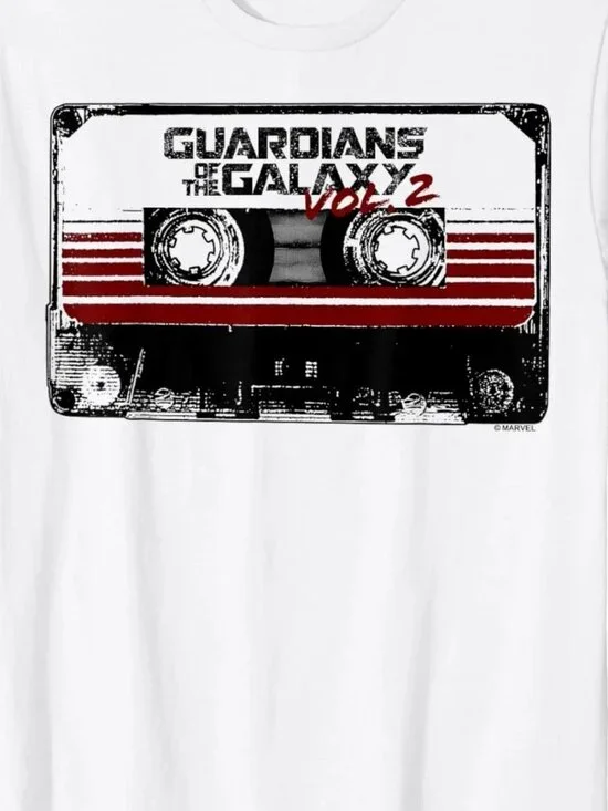 Marvel Guardians of The Galaxy Vol 2 Awesome Mix Tape Logo T-Shirt 249 - Picture 2 of 4